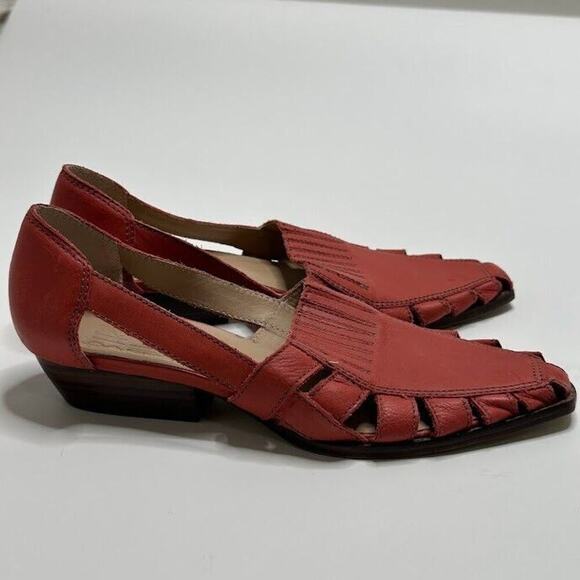 Bird of Flight Women's Sandals Made in Brazil Burnt Red Slip On Size 8.5 Pointed - Picture 2 of 8